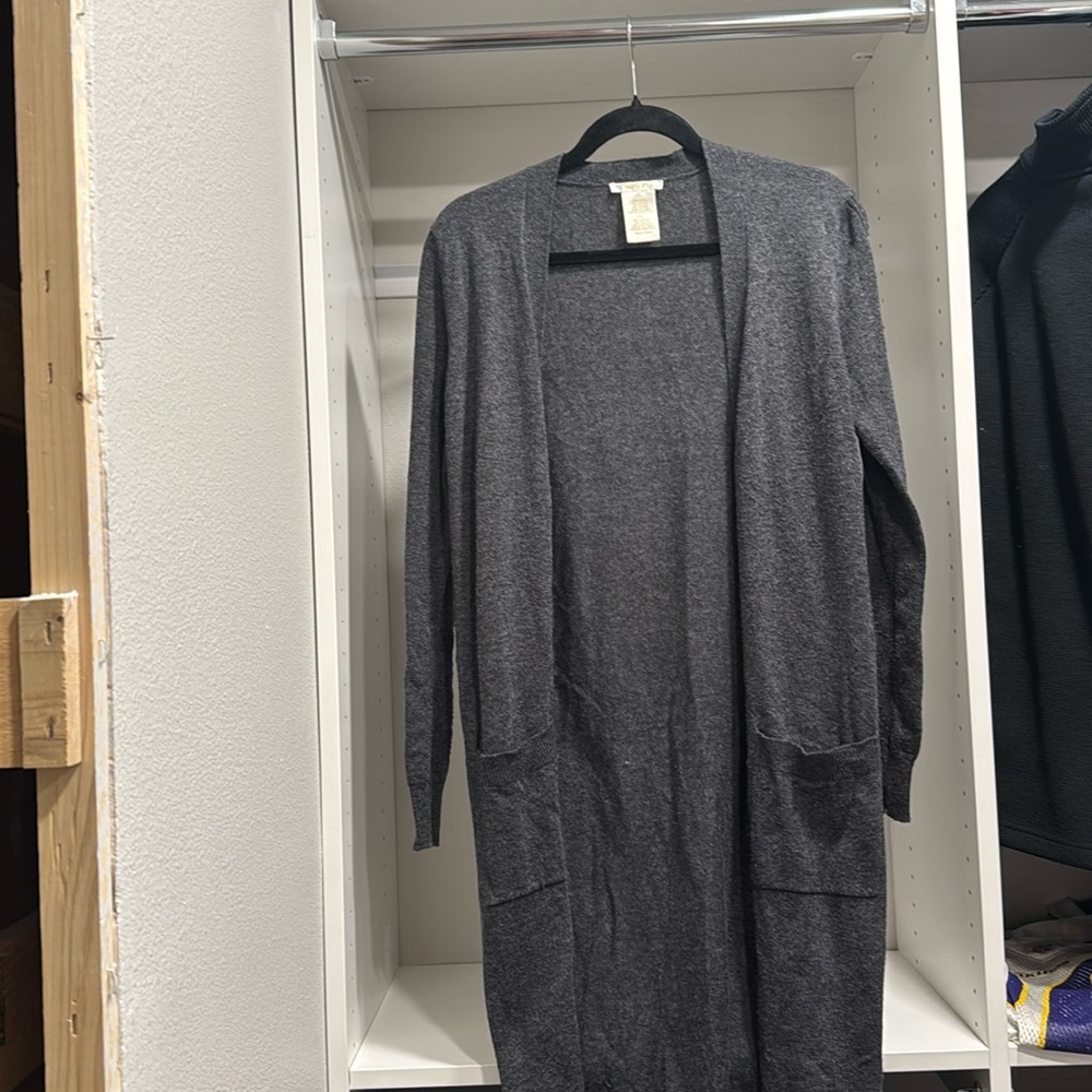 Long duster cardigan